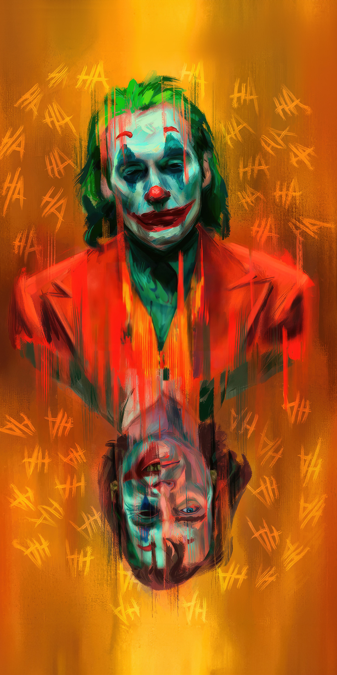 The Joker Psycho Circus Wallpaper In 1080x2160 Resolution