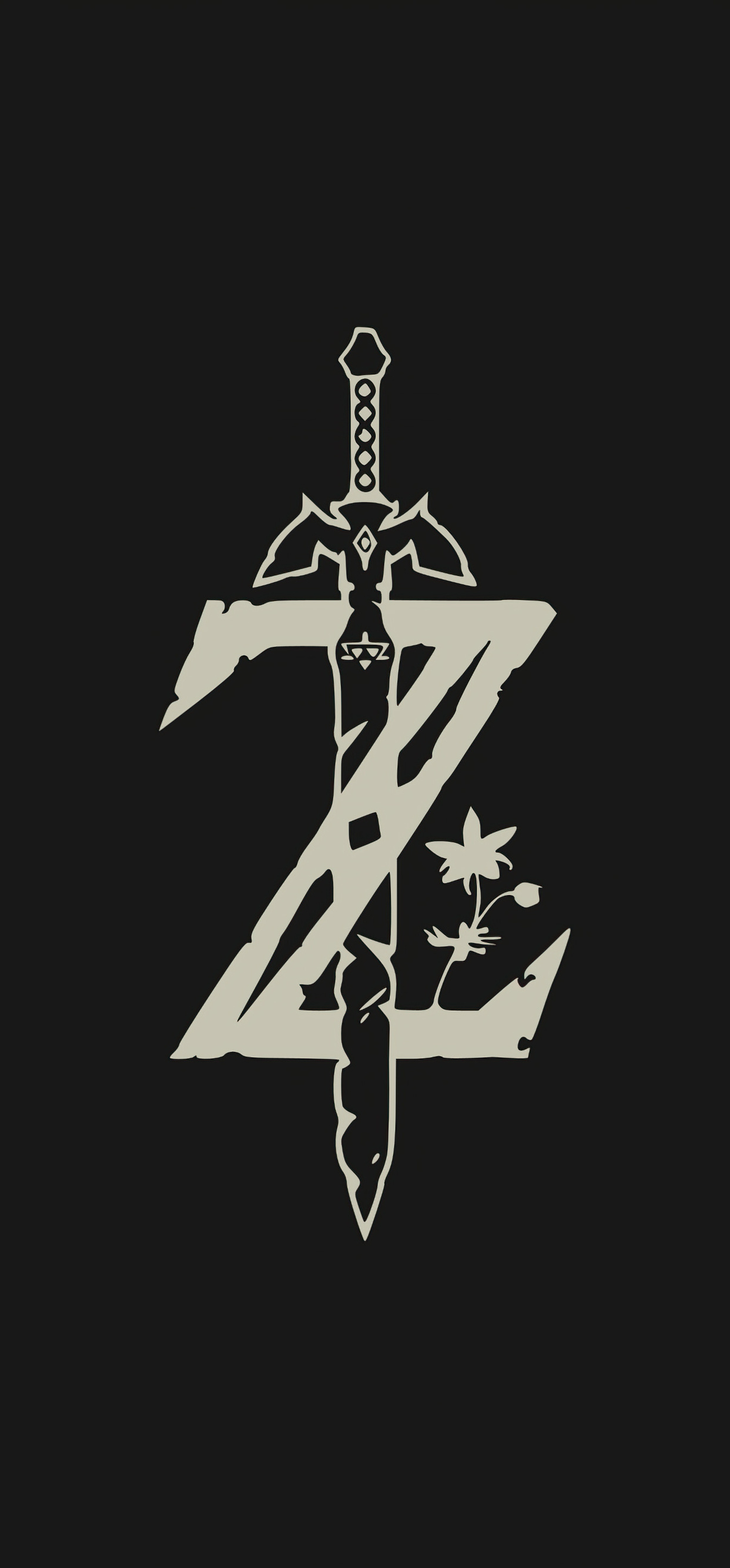 1242x2668 The Legend Of Zelda Minimal Logo 4k Iphone XS MAX ,HD 4k ...