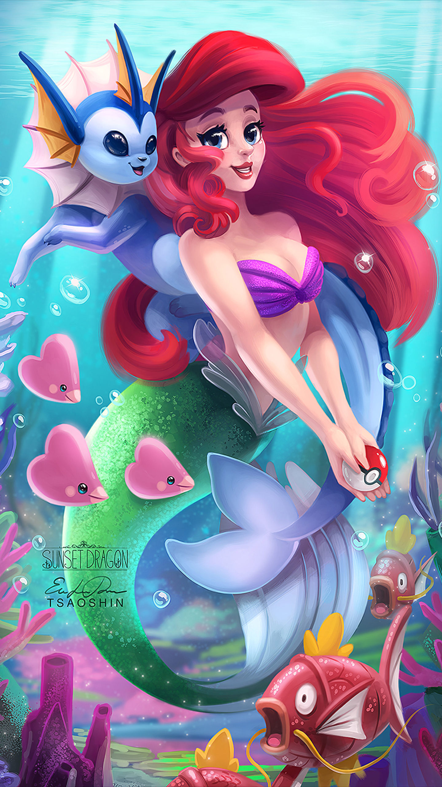 1440x2560 The Little Mermaid Digital Art Samsung Galaxy S6,S7 ,Google Pixel  XL ,Nexus 6,6P ,LG G5 HD 4k Wallpapers, Images, Backgrounds, Photos and  Pictures