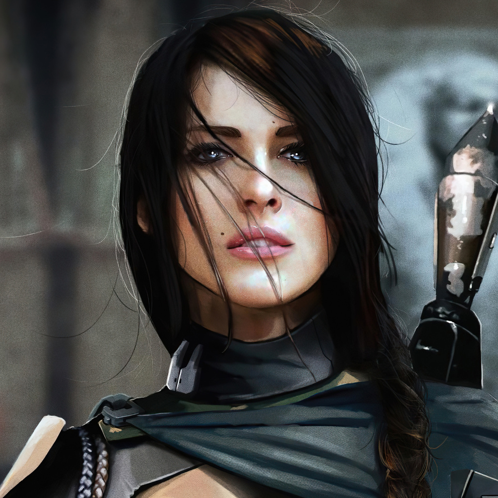 1024x1024 The Mandalorian Girl 4k 1024x1024 Resolution HD 4k Wallpapers