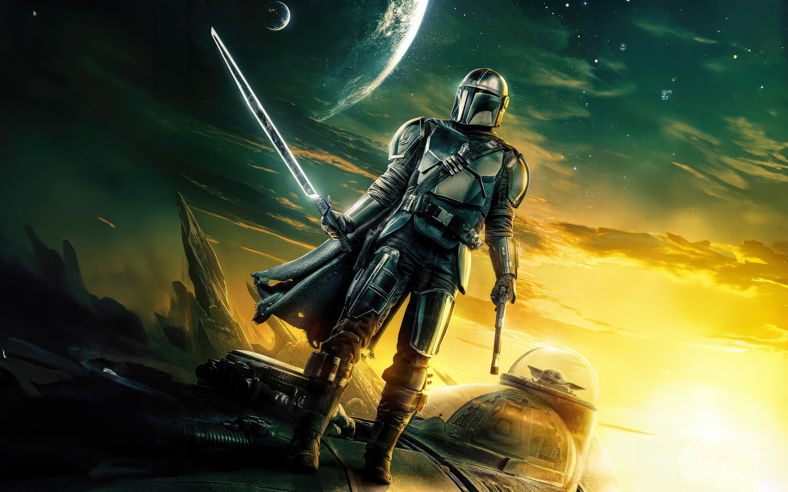 2560x1600 The Mandalorian Solitary Quest Wallpaper,2560x1600 Resolution ...