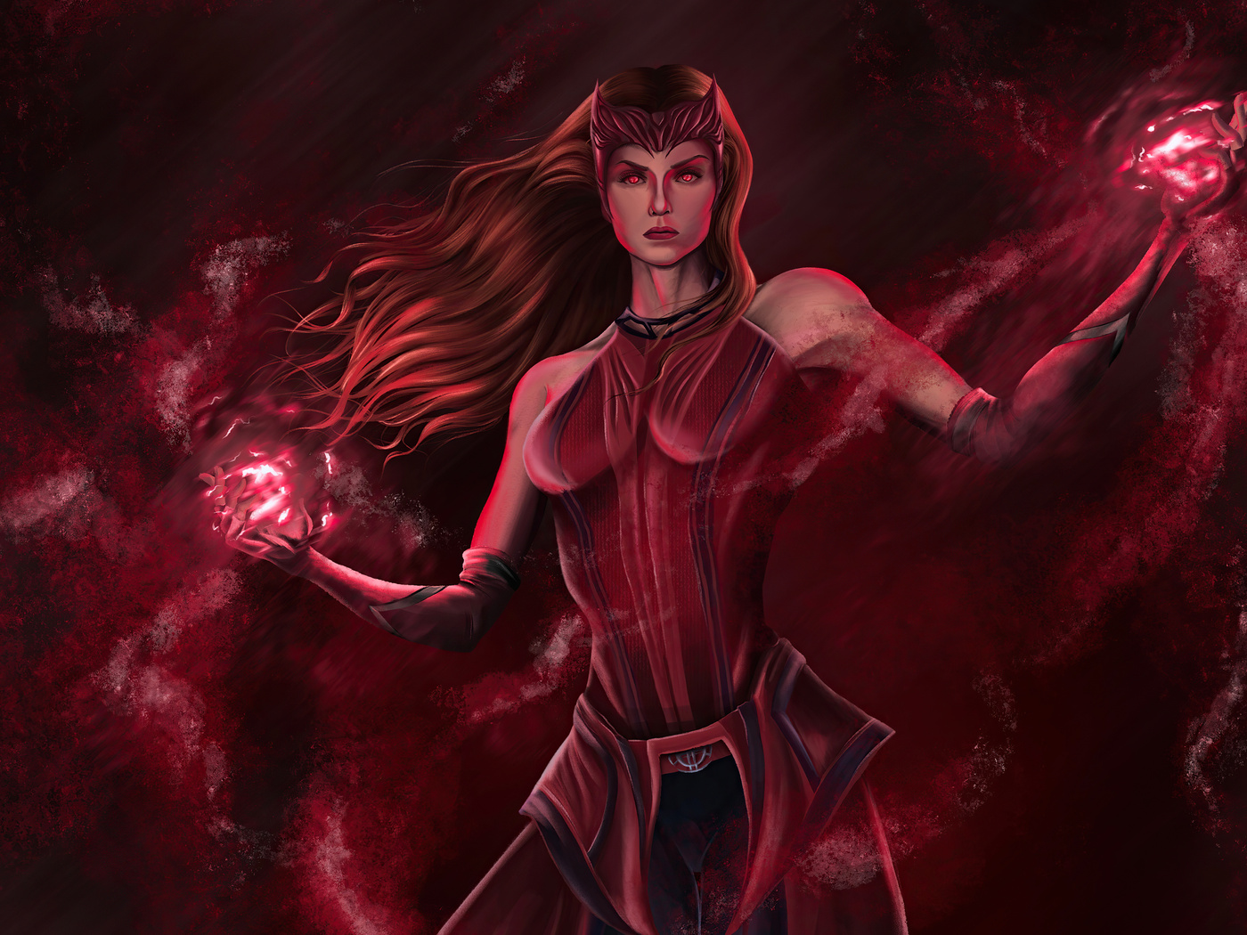 1400x1050 The Scarlet Witch Wanda Maximoff From Marvel Wallpaper ...