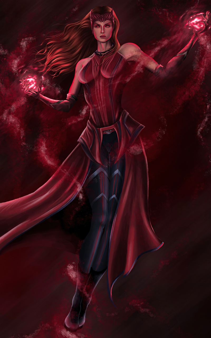 800x1280 The Scarlet Witch Wanda Maximoff From Marvel Nexus 7,Samsung ...