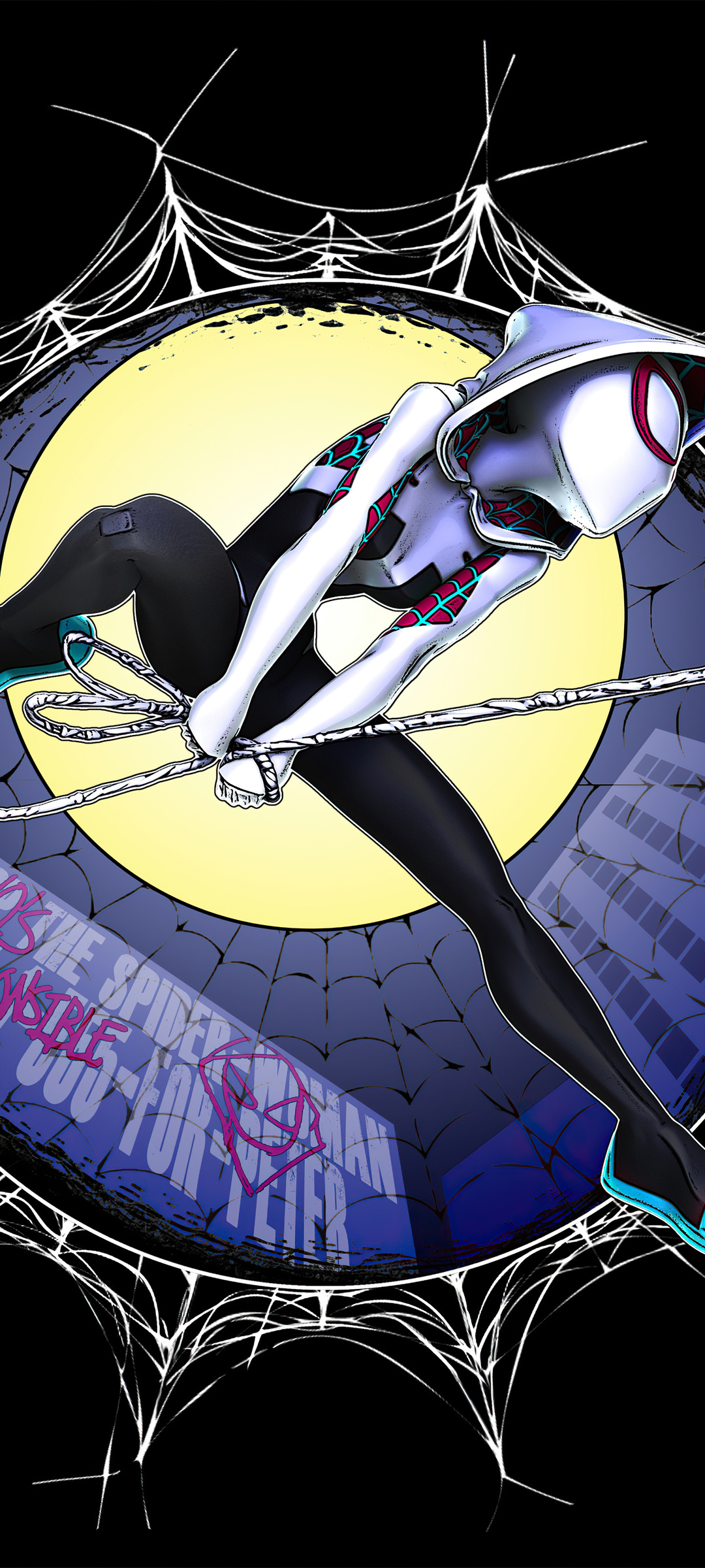 1080x2400 The Sensational Spider Gwen 4k Google Pixel 7 ,HD 4k