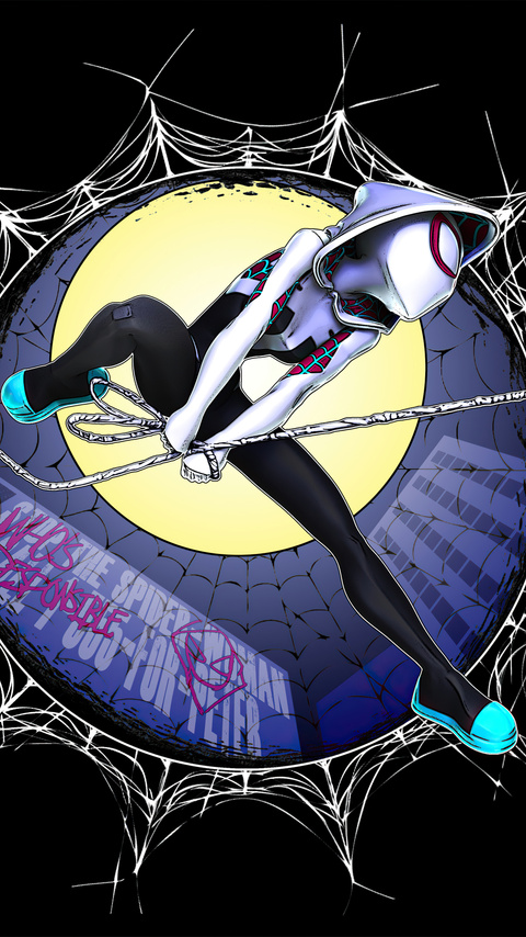 480x854 The Sensational Spider Gwen 4k Android One HD 4k Wallpapers