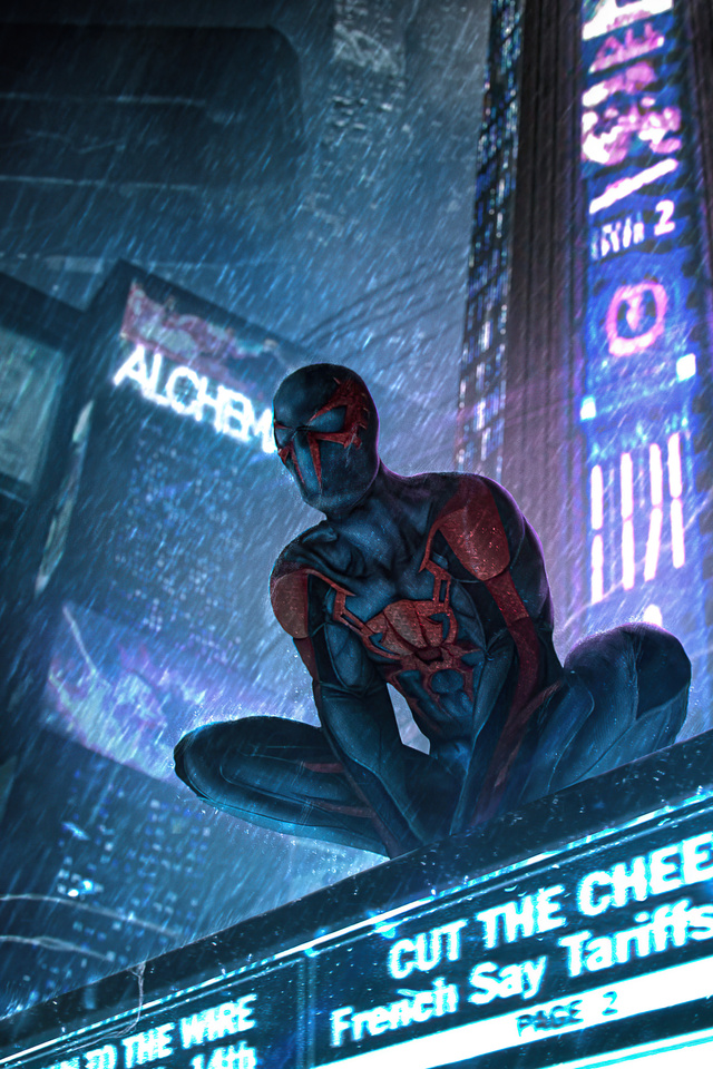 640x960 The Spiderman 2099 4k iPhone 4, iPhone 4S ,HD 4k Wallpapers ...