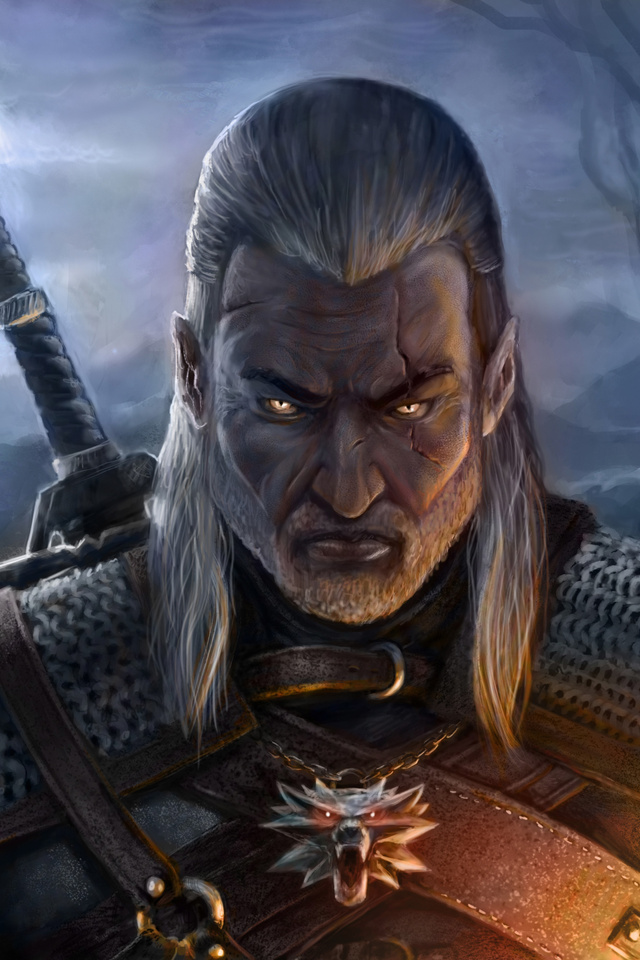 640x960 The Witcher 5k Artwork iPhone 4, iPhone 4S ,HD 4k Wallpapers ...