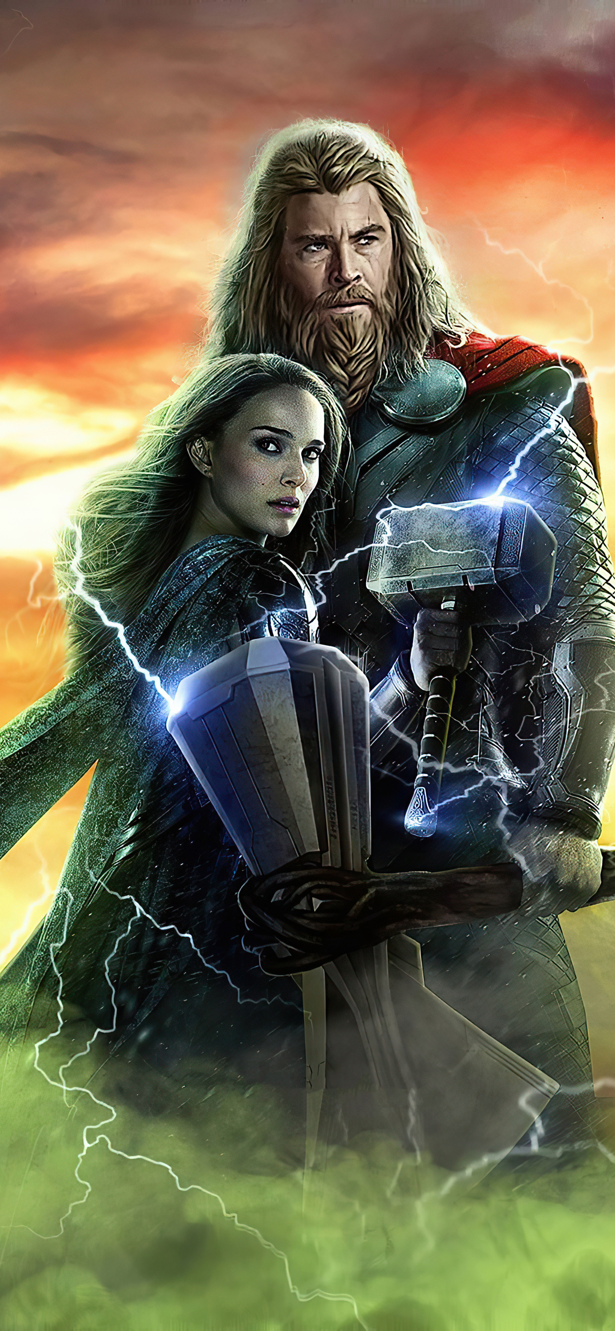 1242x2688 Thor Love And Thunder Artwork Iphone XS MAX HD 4k Wallpapers