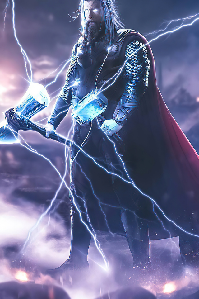 640x960 Thor New Hammer 4k iPhone 4, iPhone 4S HD 4k Wallpapers, Images ...