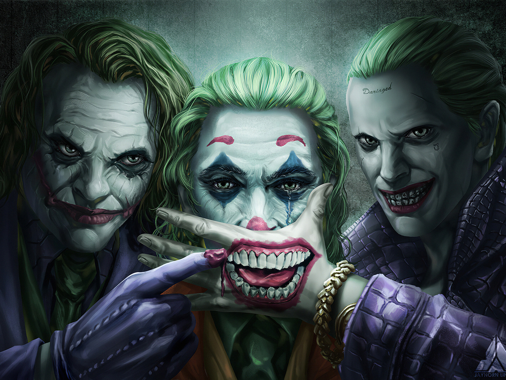 Three Jokers Wallpaper In 1024x768 Resolution
