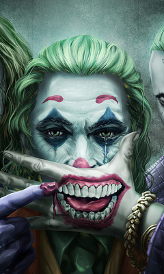 Three Jokers Wallpaper In 240x400 Resolution