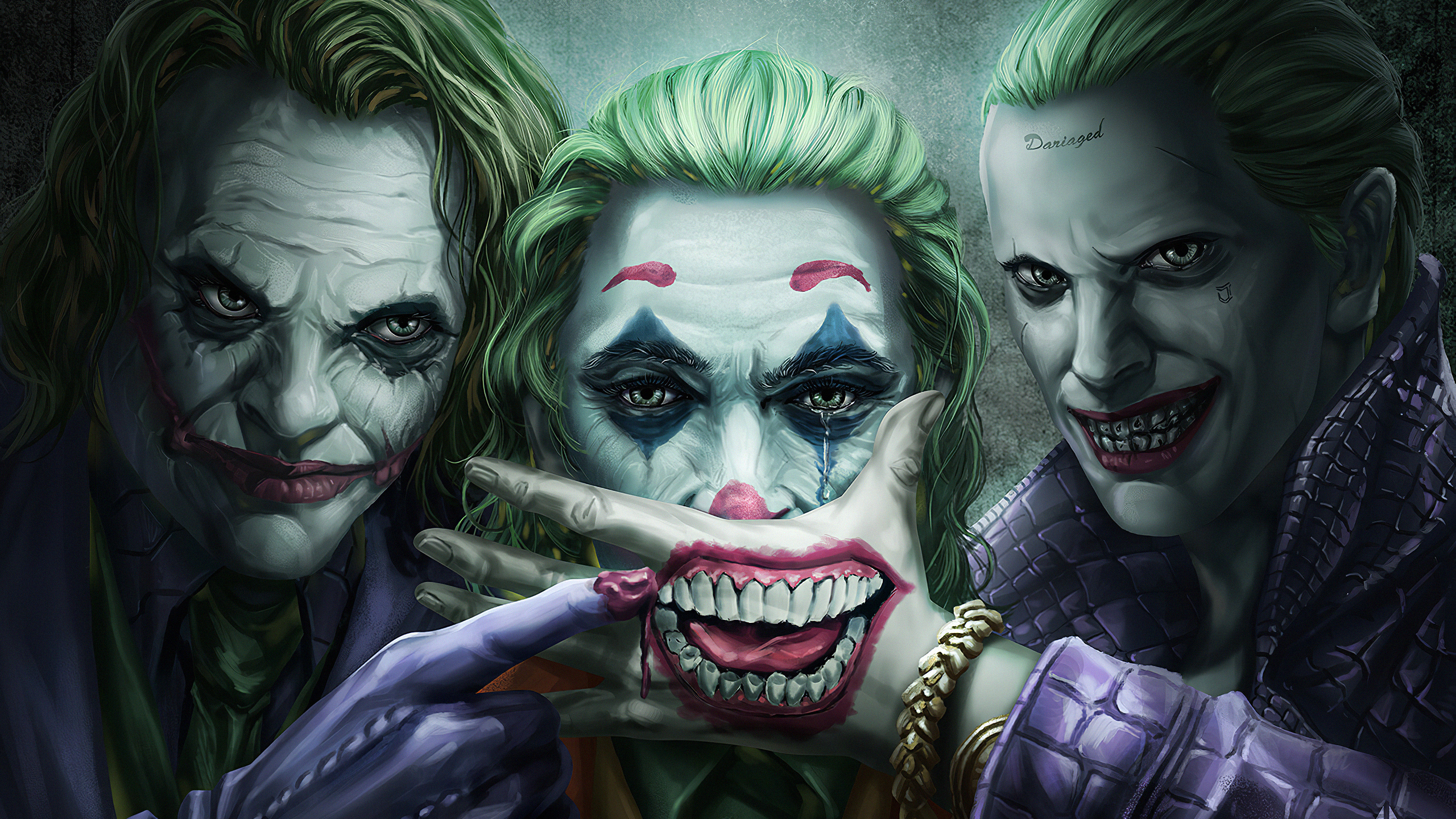Three Jokers Wallpaper In 2560x1440 Resolution