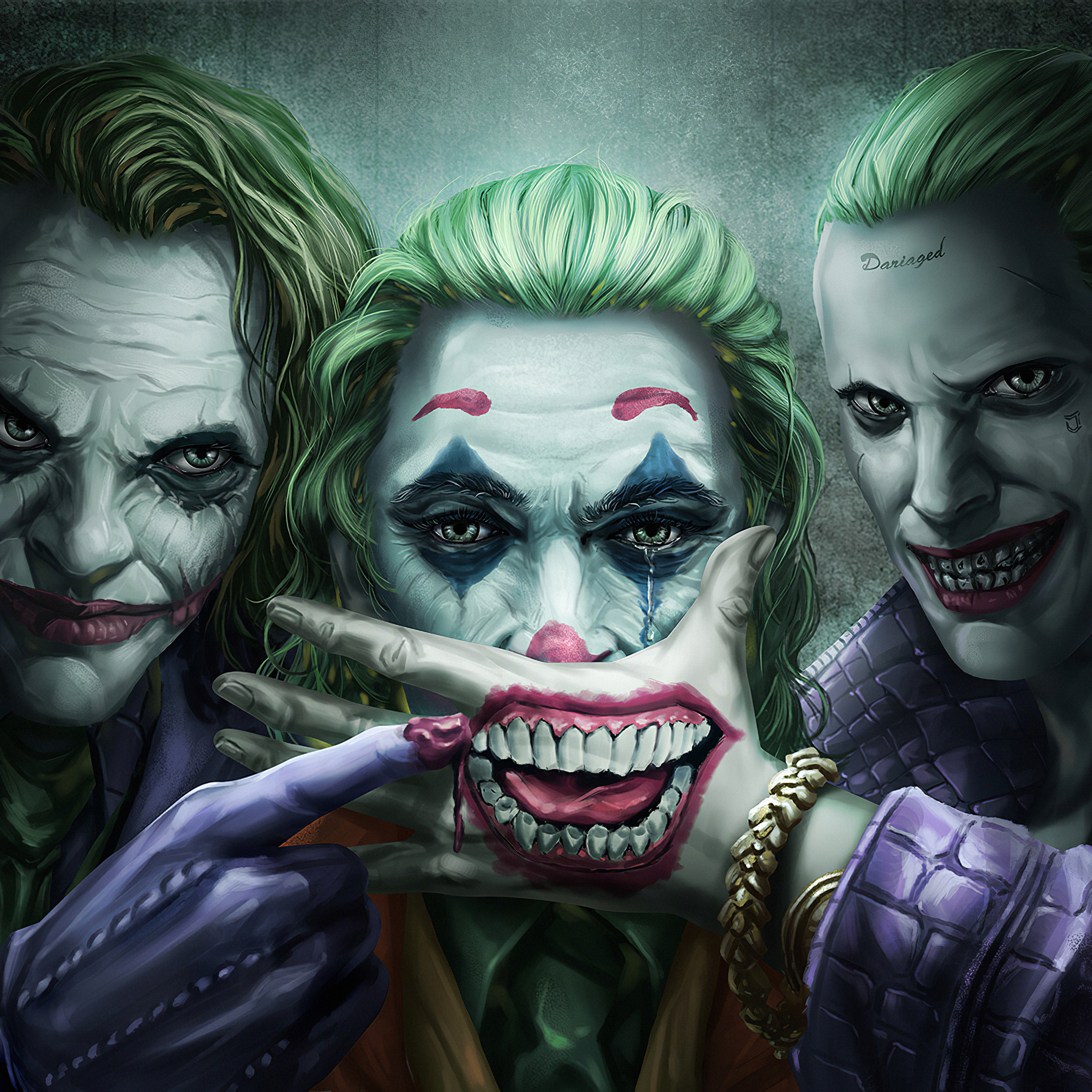 Three Jokers Wallpaper In 2932x2932 Resolution