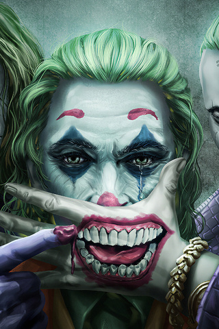 Three Jokers Wallpaper In 320x480 Resolution