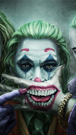 Three Jokers Wallpaper In 320x568 Resolution