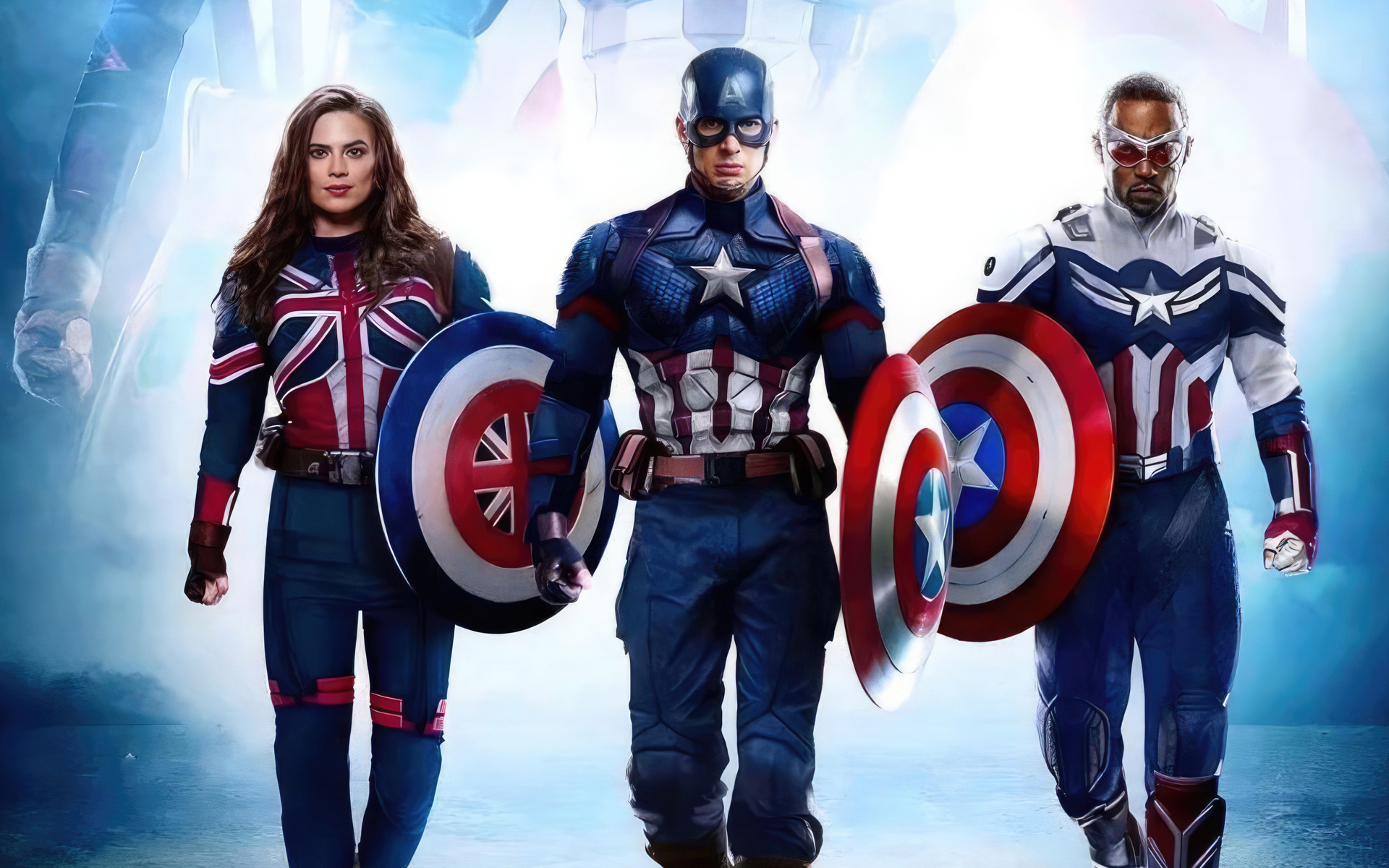 1920x1200 Three Versatile Captain America Heroism 1080P Resolution ,HD ...