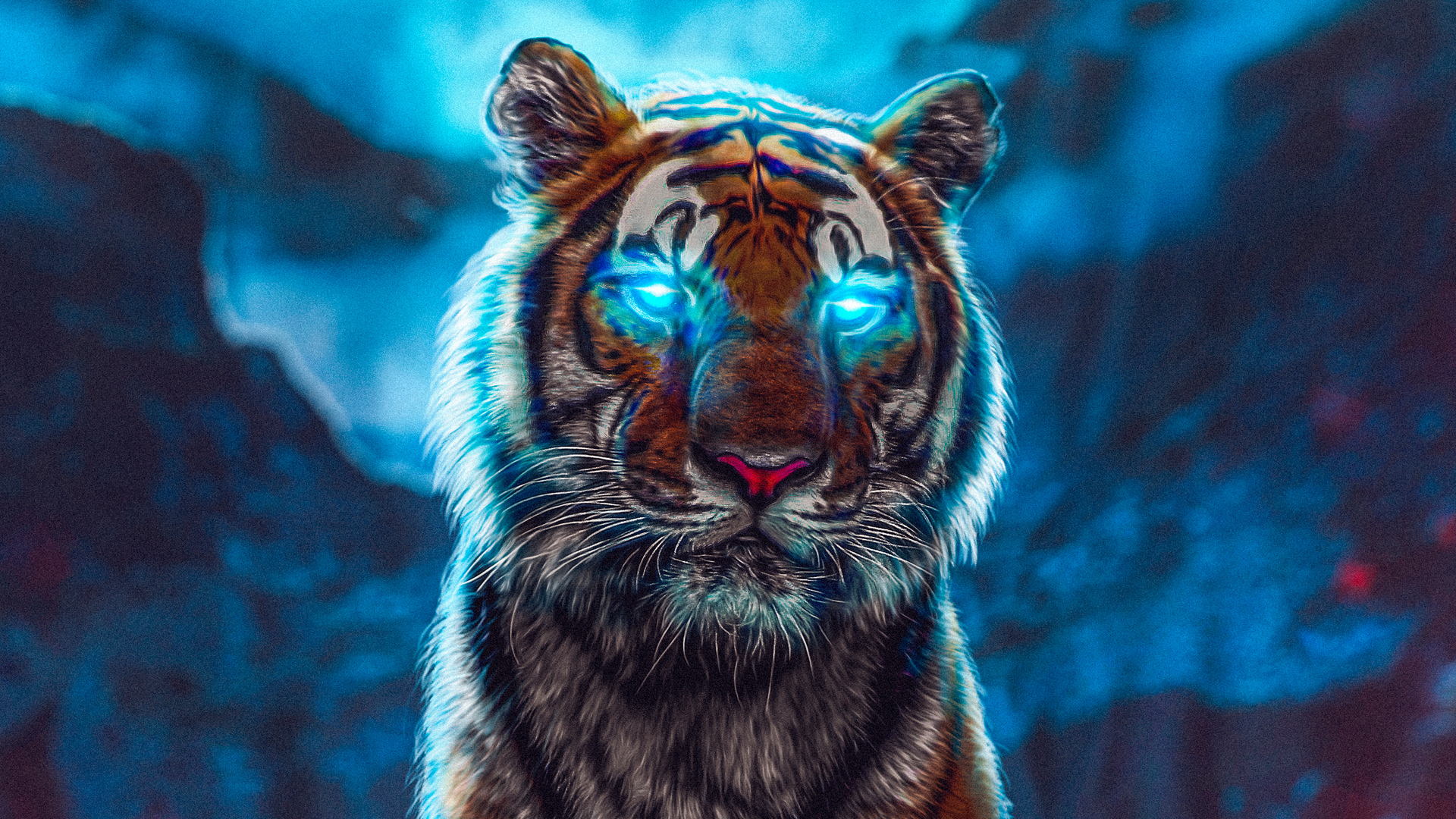 1920x1080 Tiger Glowing Eyes Laptop Full HD 1080P HD 4k Wallpapers, Images,  Backgrounds, Photos and Pictures