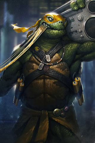 320x480 TMNT Mikey 4k Apple Iphone,iPod Touch,Galaxy Ace ,HD 4k ...