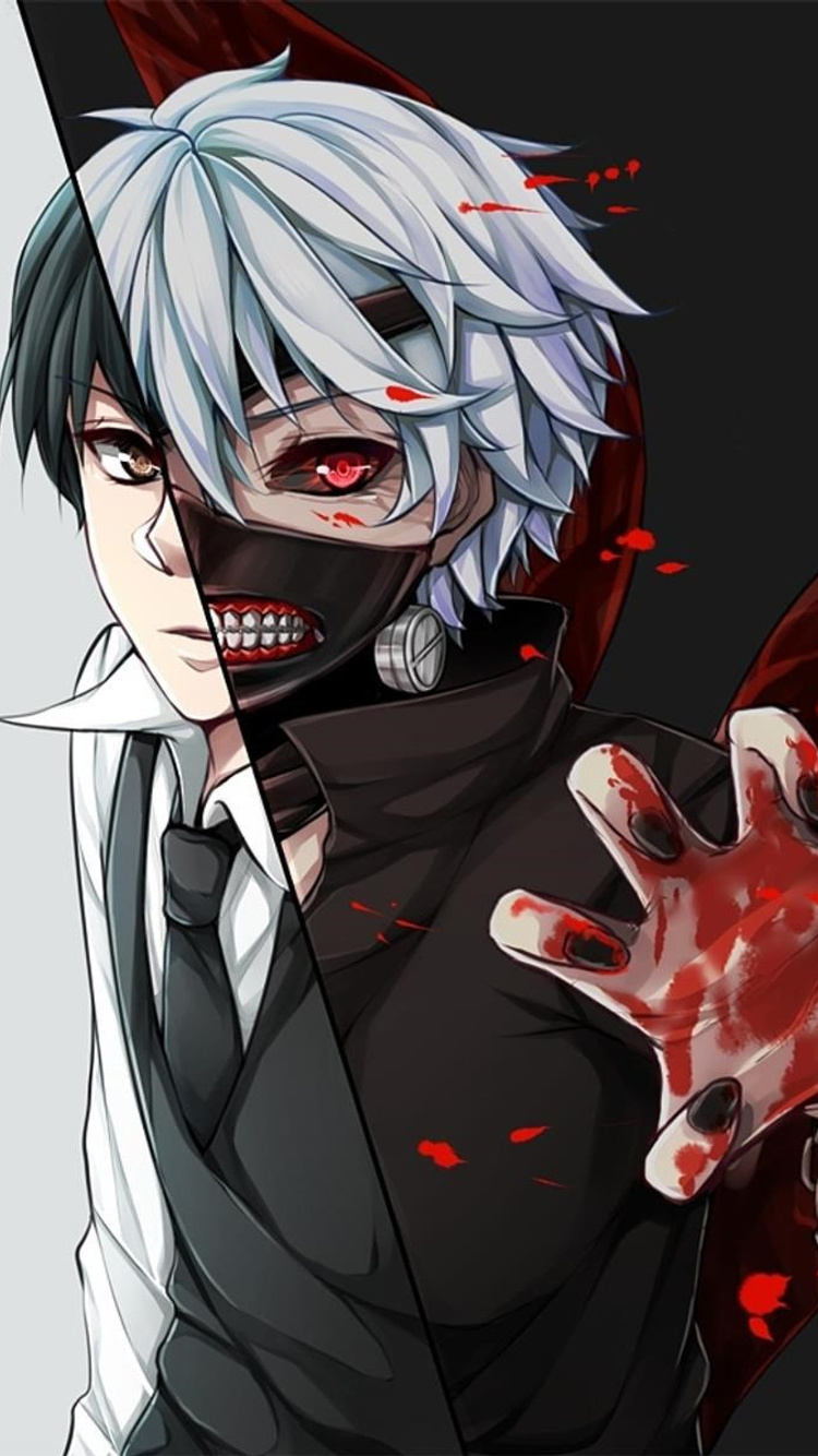 750x1334 Tokyo Ghoul Anime Digital Art iPhone 6, iPhone 6S, iPhone