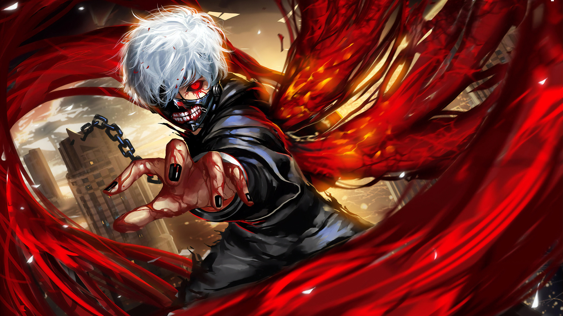 1920x1080 Tokyo Ghoul Kaneki Ken Art 4k Laptop Full HD 1080P HD 4k  Wallpapers, Images, Backgrounds, Photos and Pictures