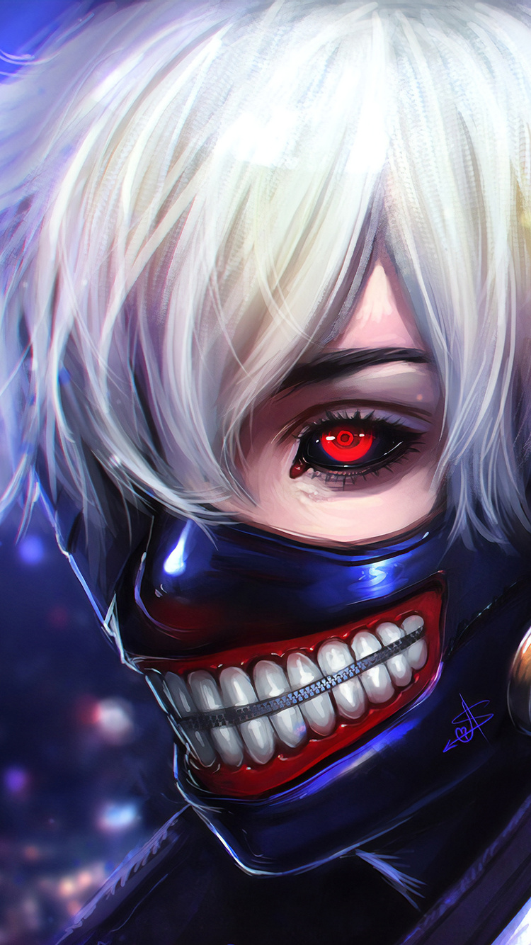 750x1334 Tokyo Ghoul Anime Digital Art iPhone 6, iPhone 6S, iPhone