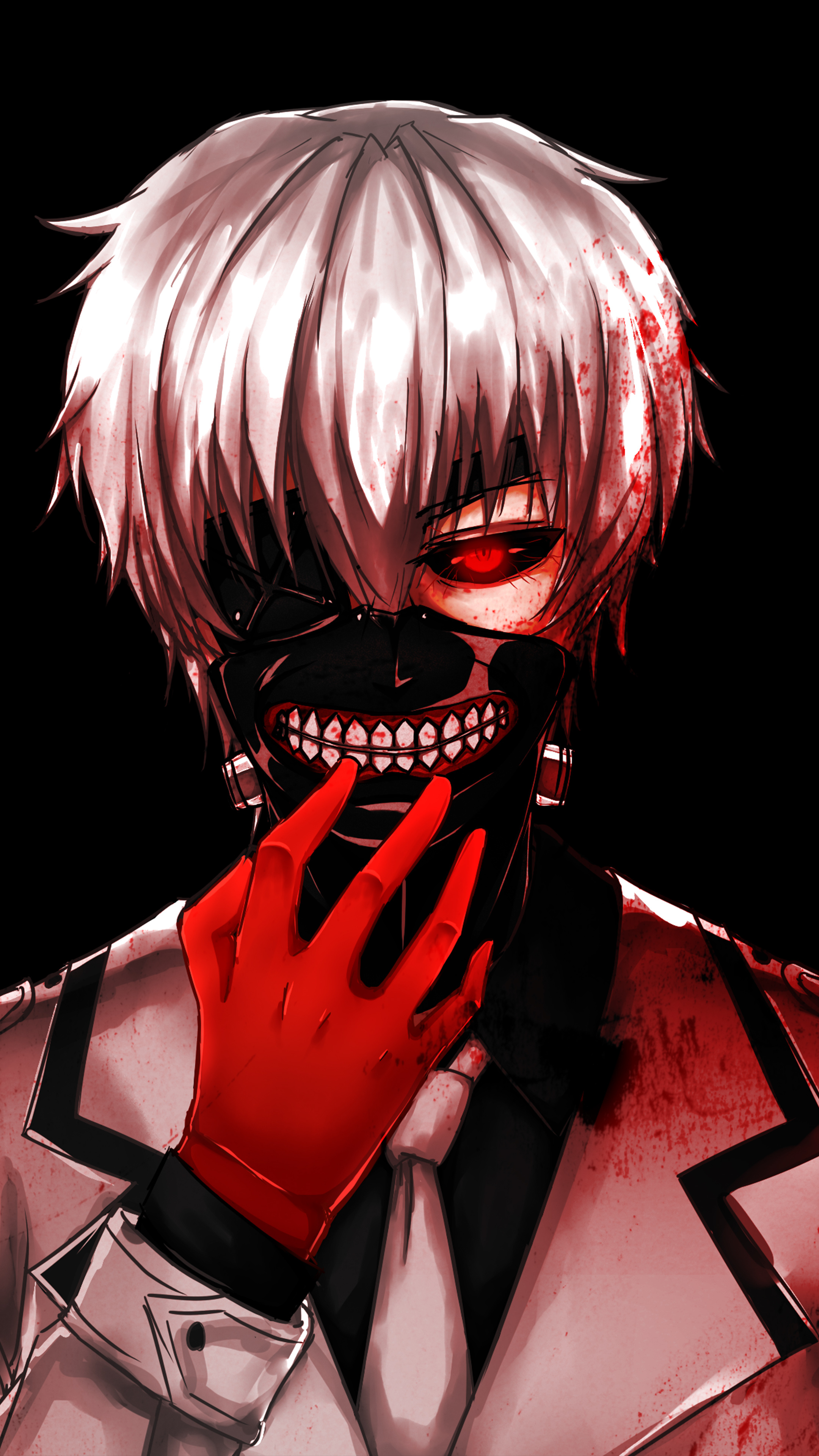 2160x3840 4k Ken Kaneki Tokyo Ghoul Sony Xperia X,XZ,Z5 Premium