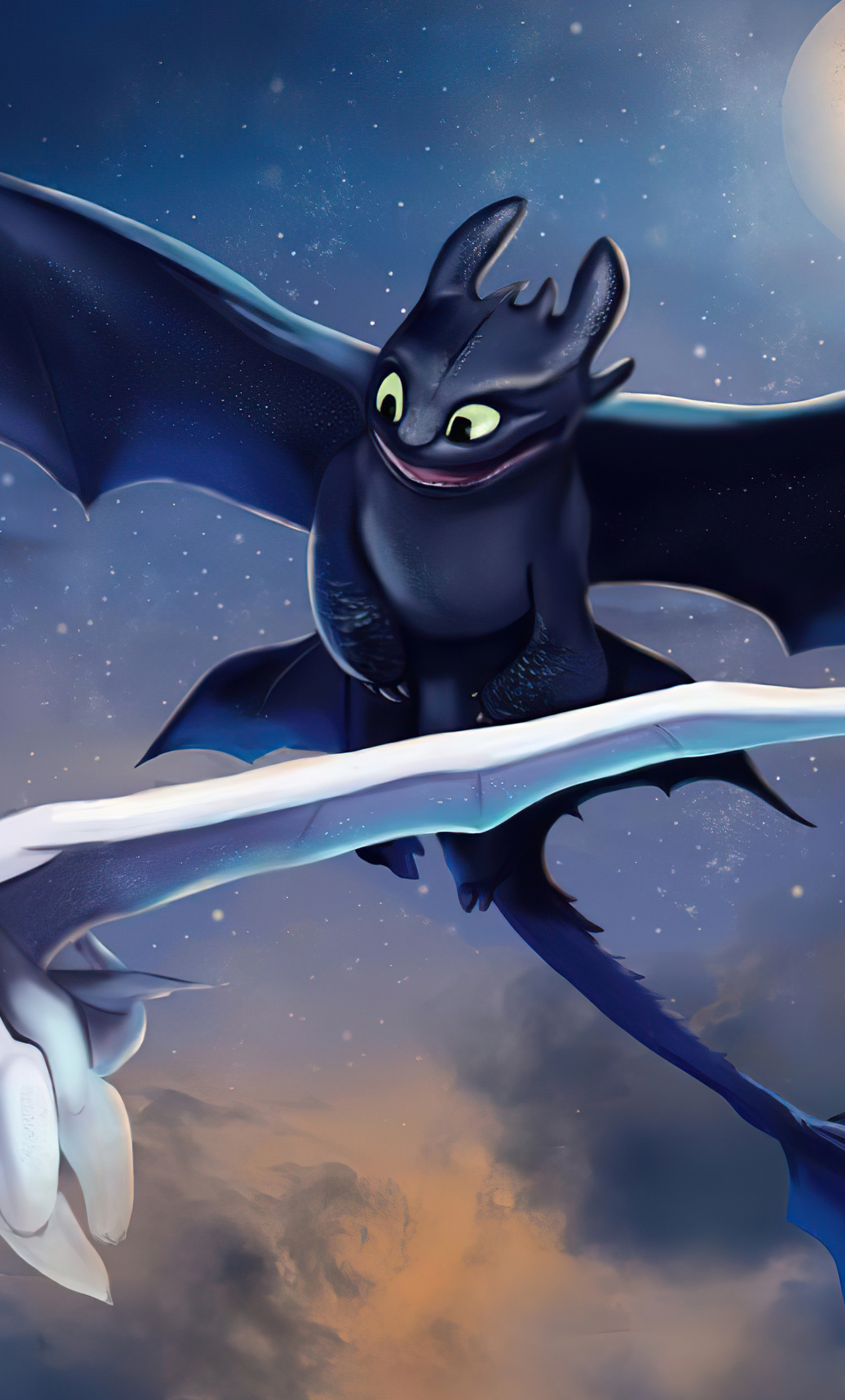 toothless and light fury