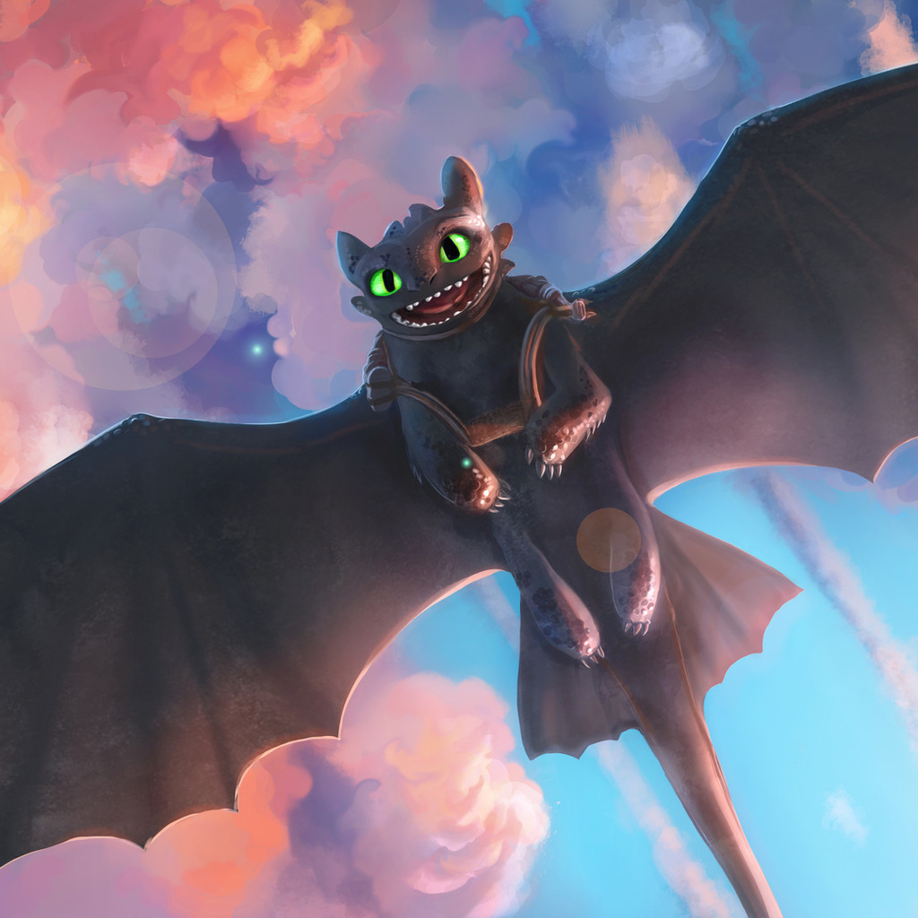 1024x1024 Toothless Artwork 1024x1024 Resolution HD 4k Wallpapers ...