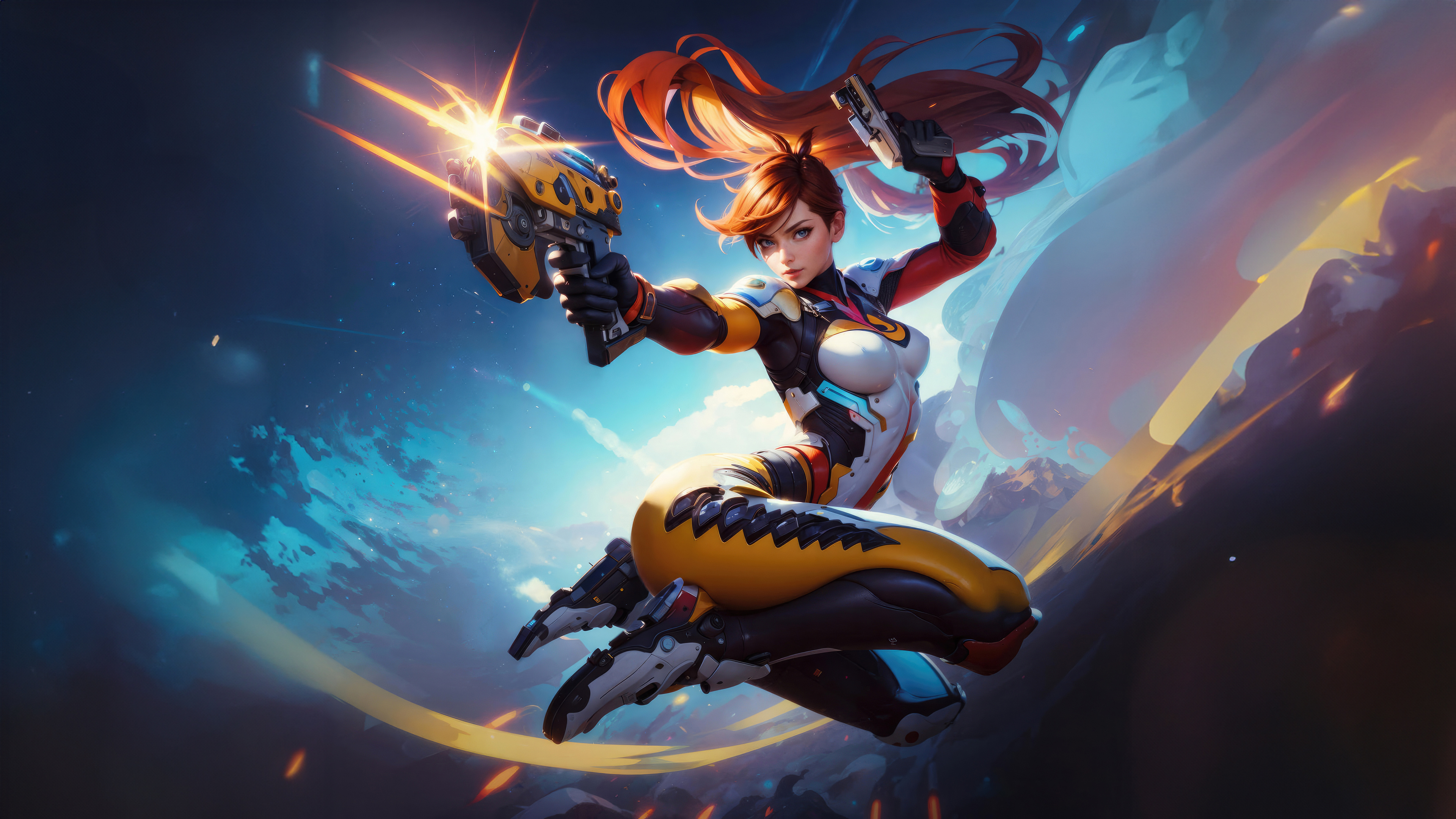 Tracer Overwatch Game Art 4K Wallpaper iPhone HD Phone #2280h