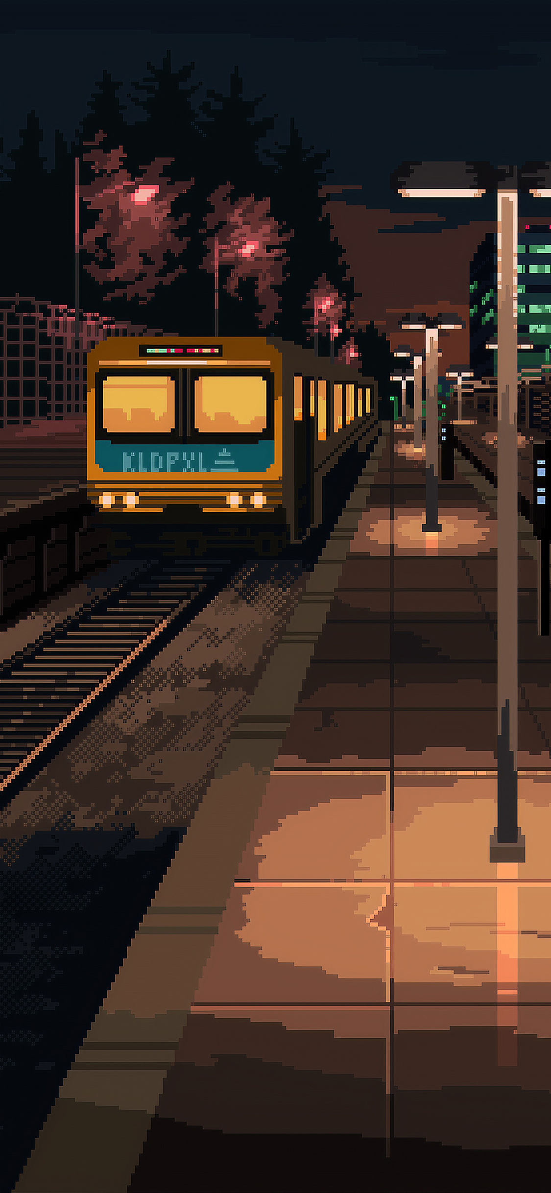 1125x2436 Train Station 8 Bit Iphone XS,Iphone 10,Iphone X HD 4k ...