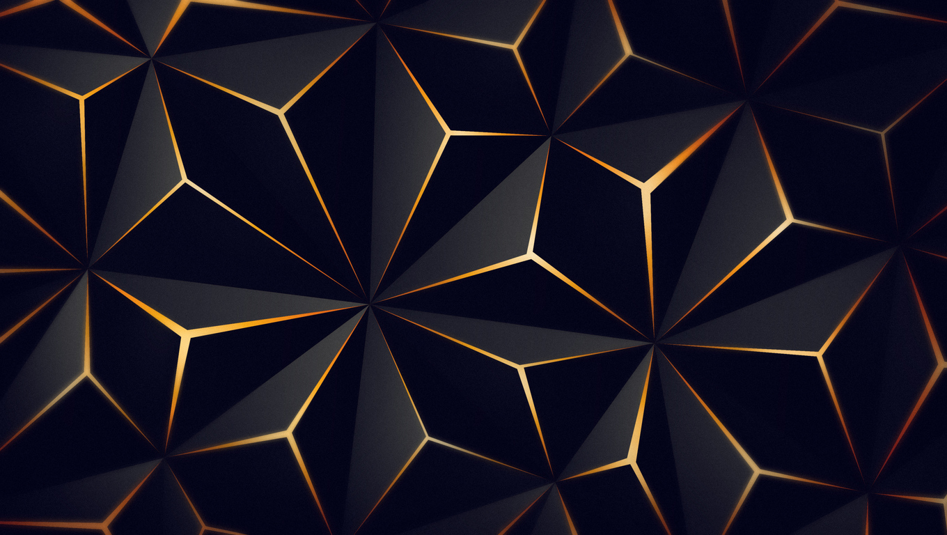 1360x768 Triangle Solid Black Gold 4k Laptop HD HD 4k Wallpapers, Images,  Backgrounds, Photos and Pictures