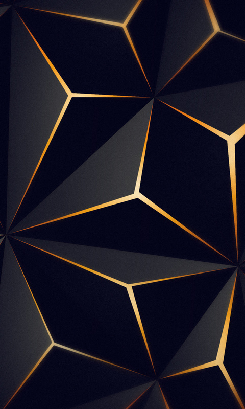 480x800 Triangle Solid Black Gold 4k Galaxy Note,HTC Desire,Nokia Lumia  520,625 Android HD 4k Wallpapers, Images, Backgrounds, Photos and Pictures