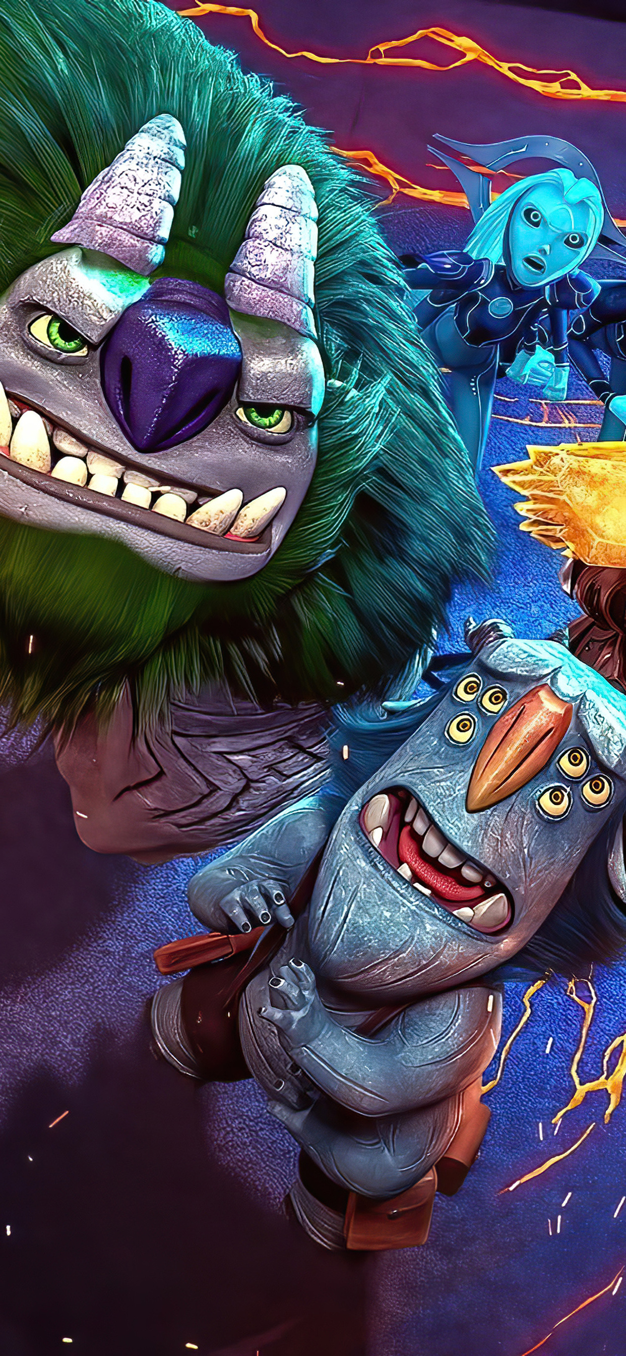 1242x2688 Trollhunters Rise Of The Titans Iphone XS MAX HD 4k