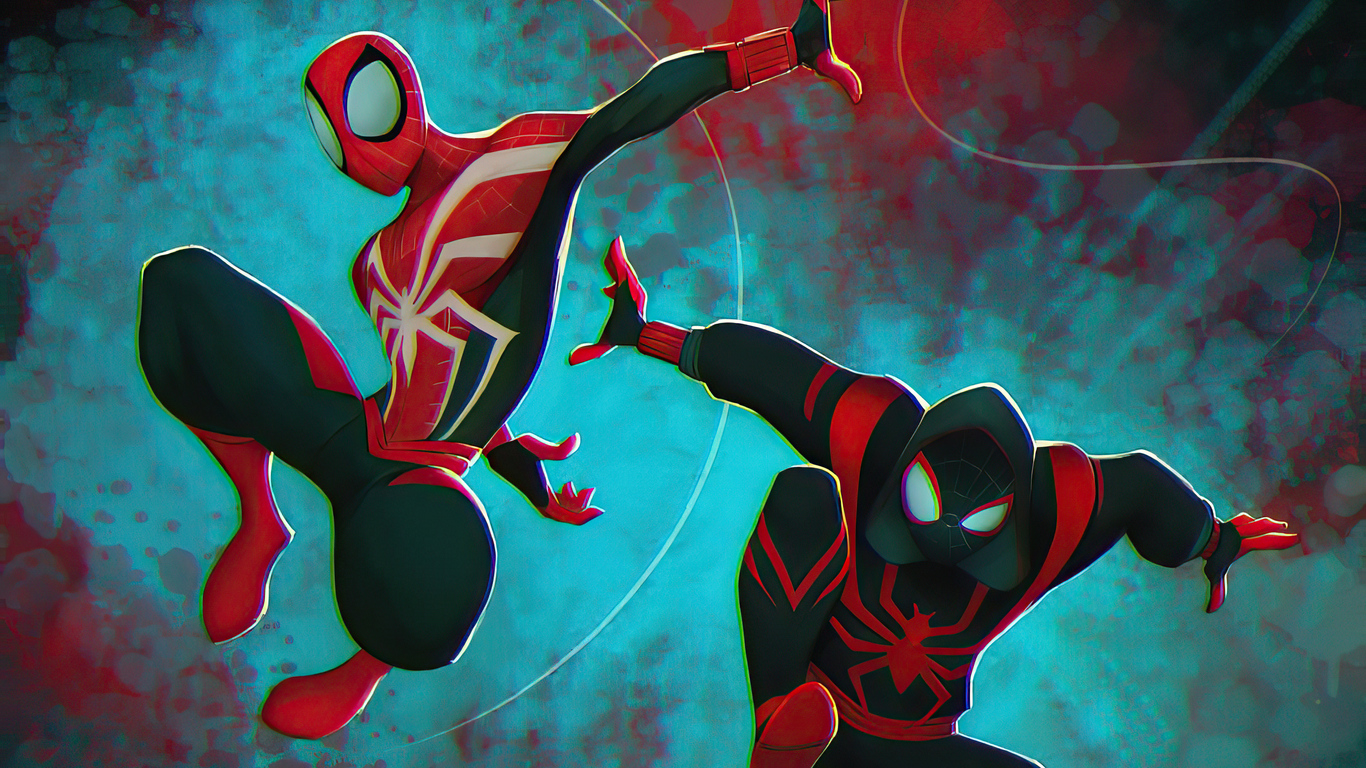 1366x768 Two Spider Man Verse 1366x768 Resolution HD 4k Wallpapers, Images,  Backgrounds, Photos and Pictures