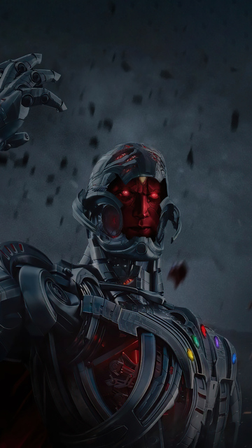 Ultron Vision Infinity Stones Wallpaper In 360x640 Resolution