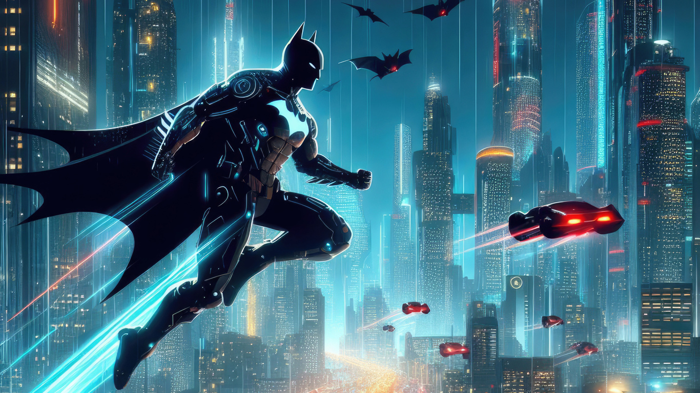 1366x768 Unleashing Batman Beyond Vigilance Laptop HD ,HD 4k Wallpapers ...