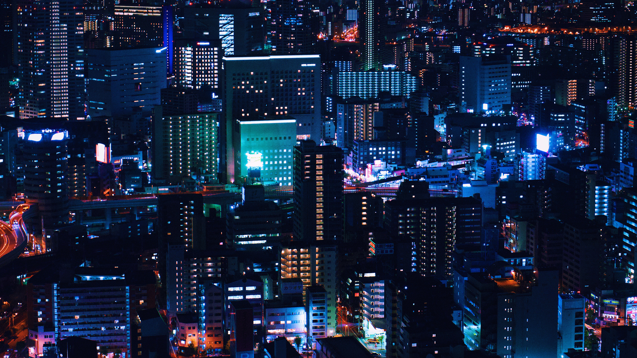 2048x1152 Urban Night City Down Town 5k Wallpaper,2048x1152 Resolution ...