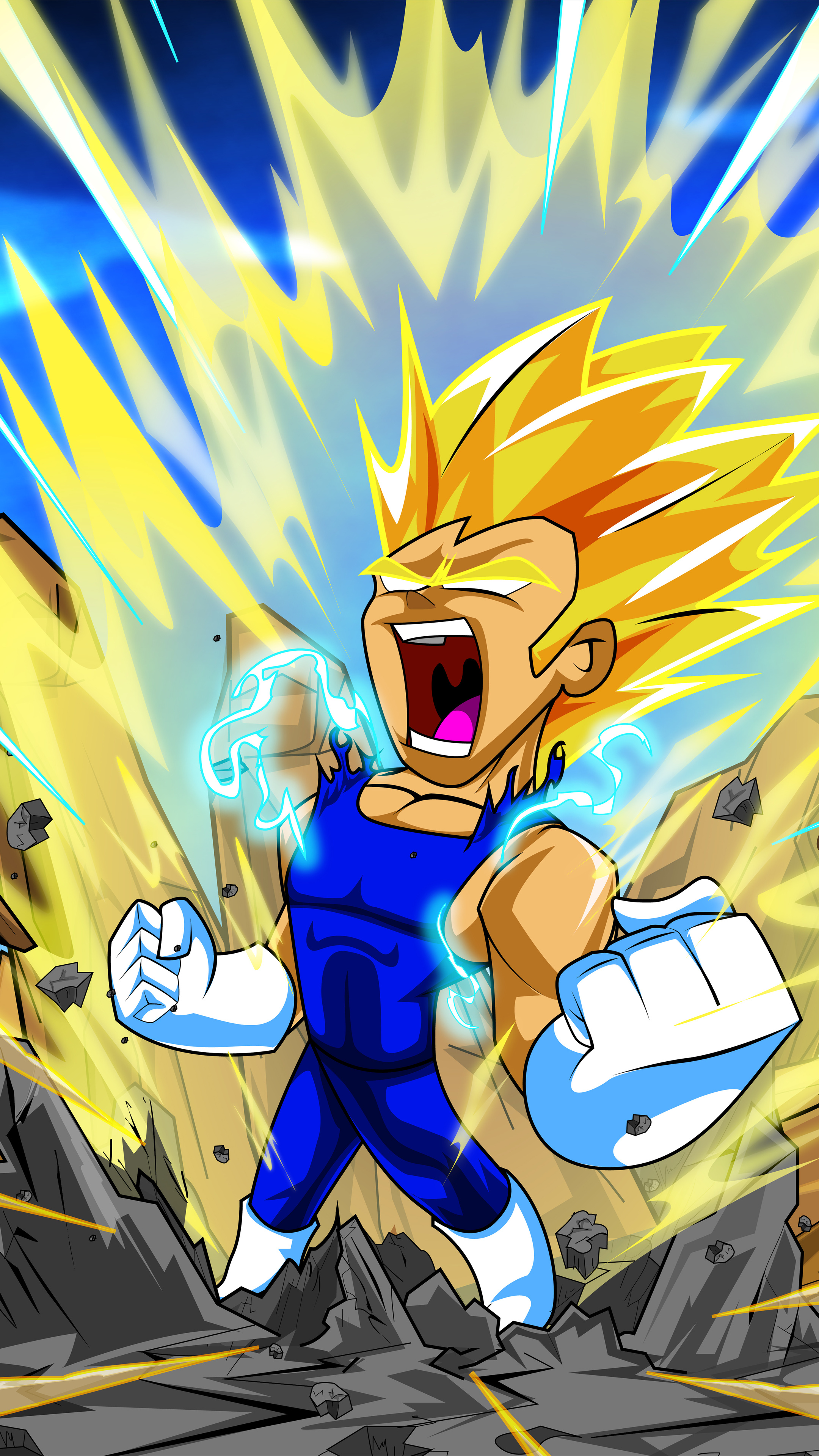 2160x3840 Dragon Ball Z Ozaru Vegeta Blue 4k Sony Xperia X,XZ,Z5 Premium  ,HD 4k Wallpapers,Images,Backgrounds,Photos and Pictures