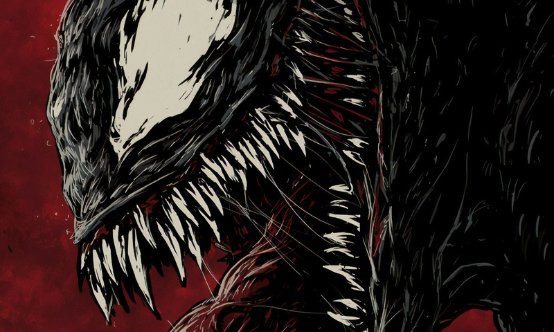 800x480 Venom 4k New Sketch Poster 800x480 Resolution HD 4k Wallpapers ...