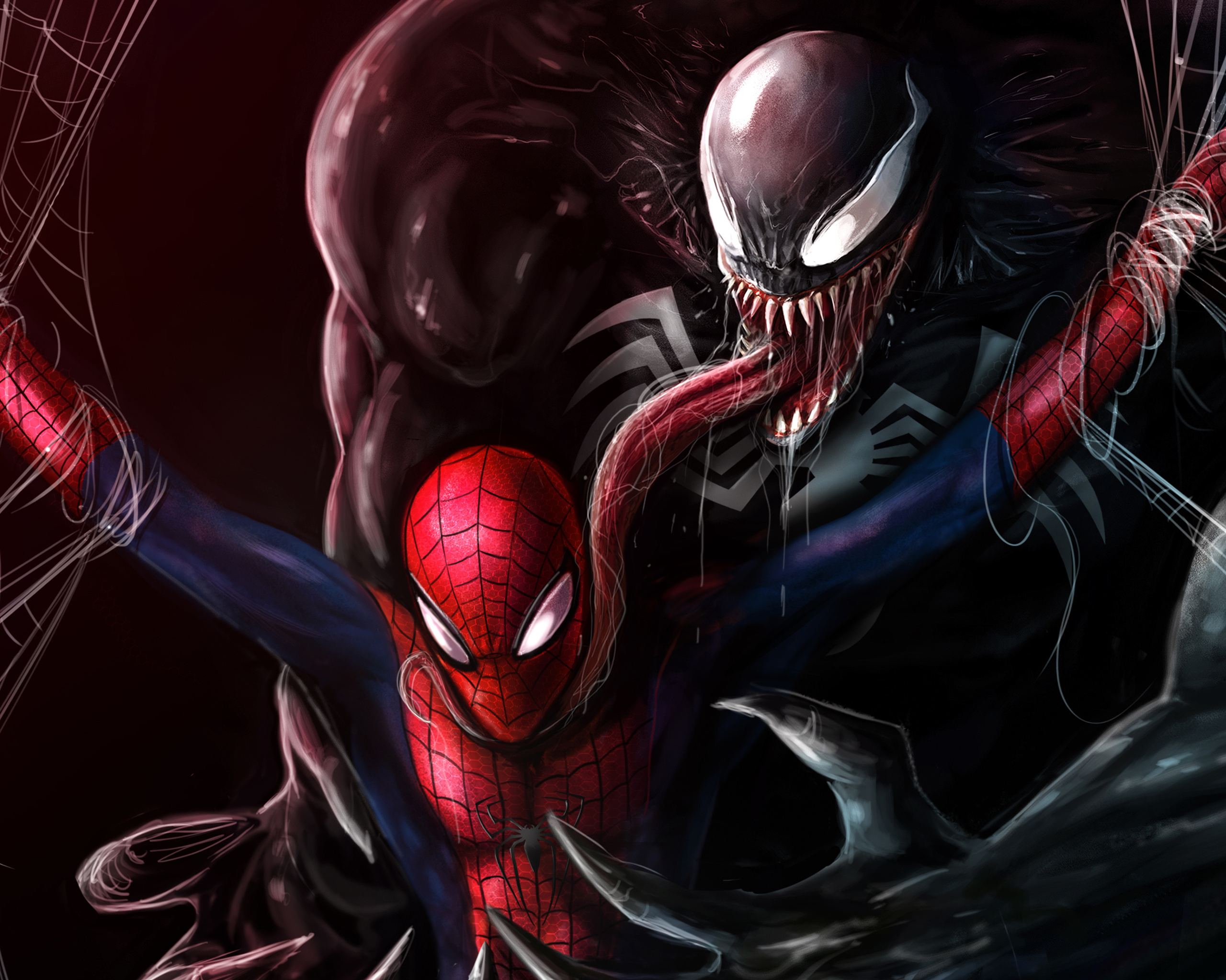 2560x2048 Venom About To Kill Spiderman 2560x2048 Resolution HD 4k ...