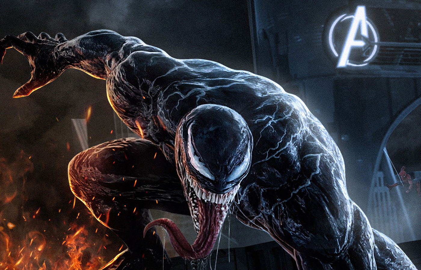 1400x900 Venom Alongside Avengers Tower Wallpaper,1400x900 Resolution ...