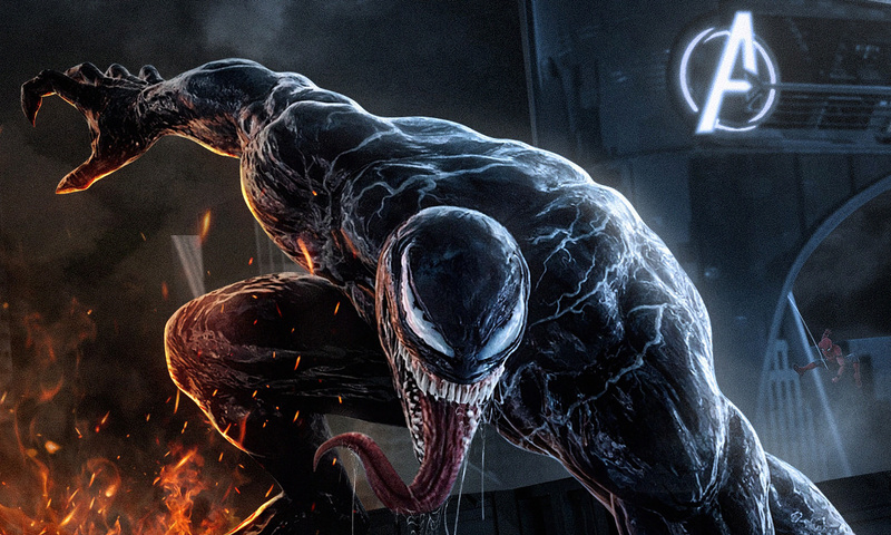 800x480 Venom Alongside Avengers Tower 800x480 Resolution Hd 4k 