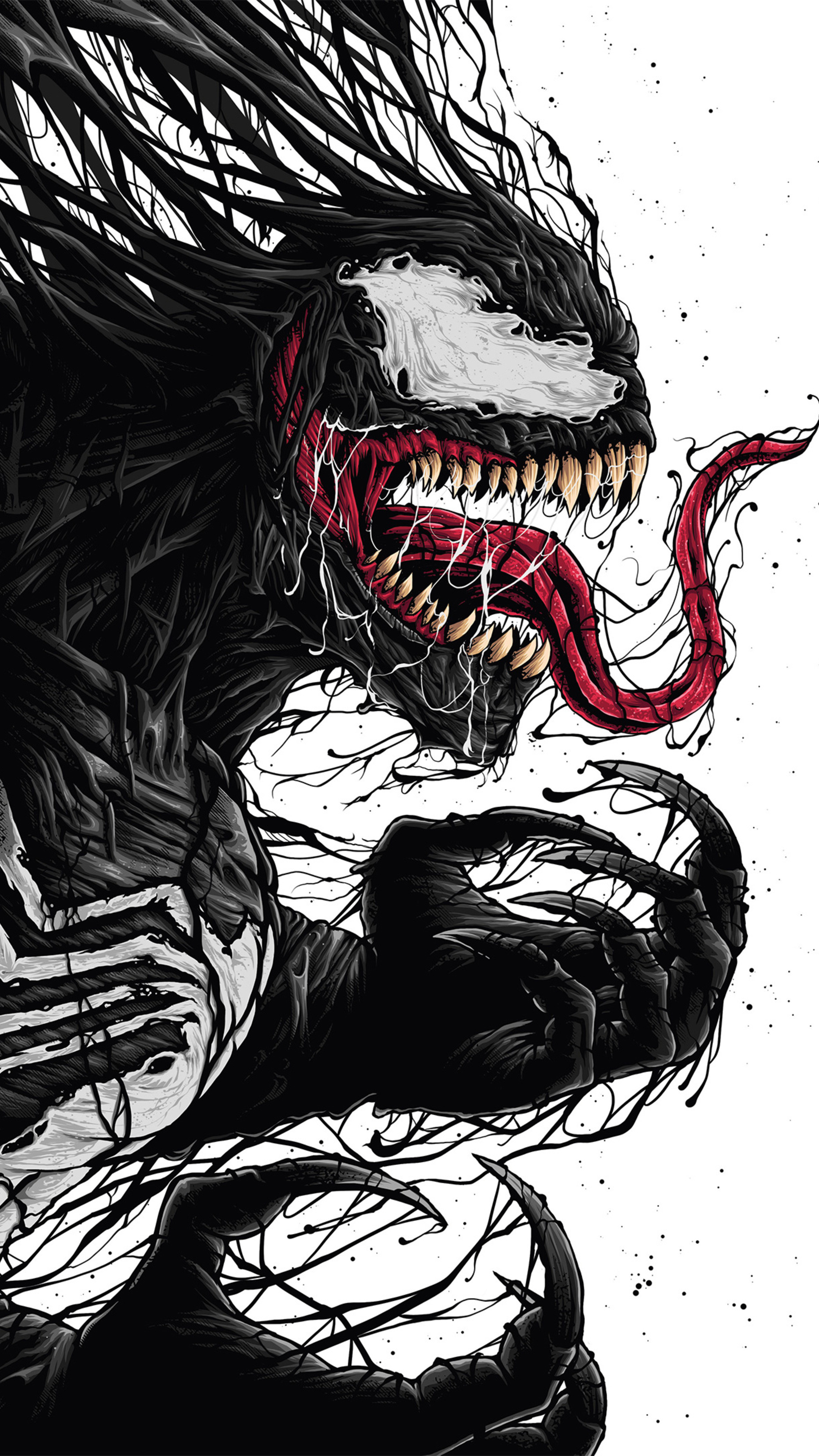 Venom And Carnage Artwork In 2160x3840 Resolution. 