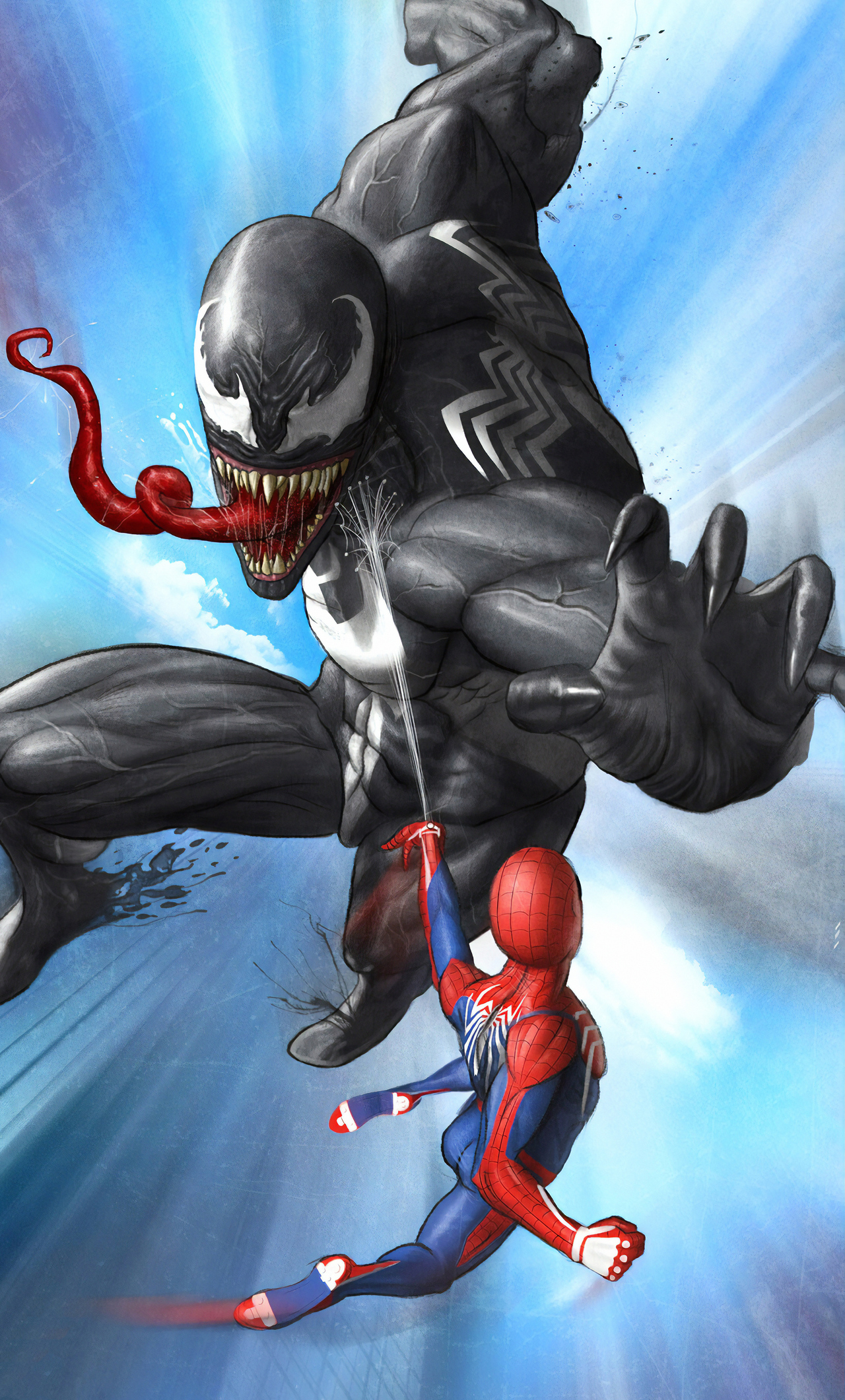 Venom And Spider In 1280x2120 Resolution. venom-and-spider-ug.jpg. 