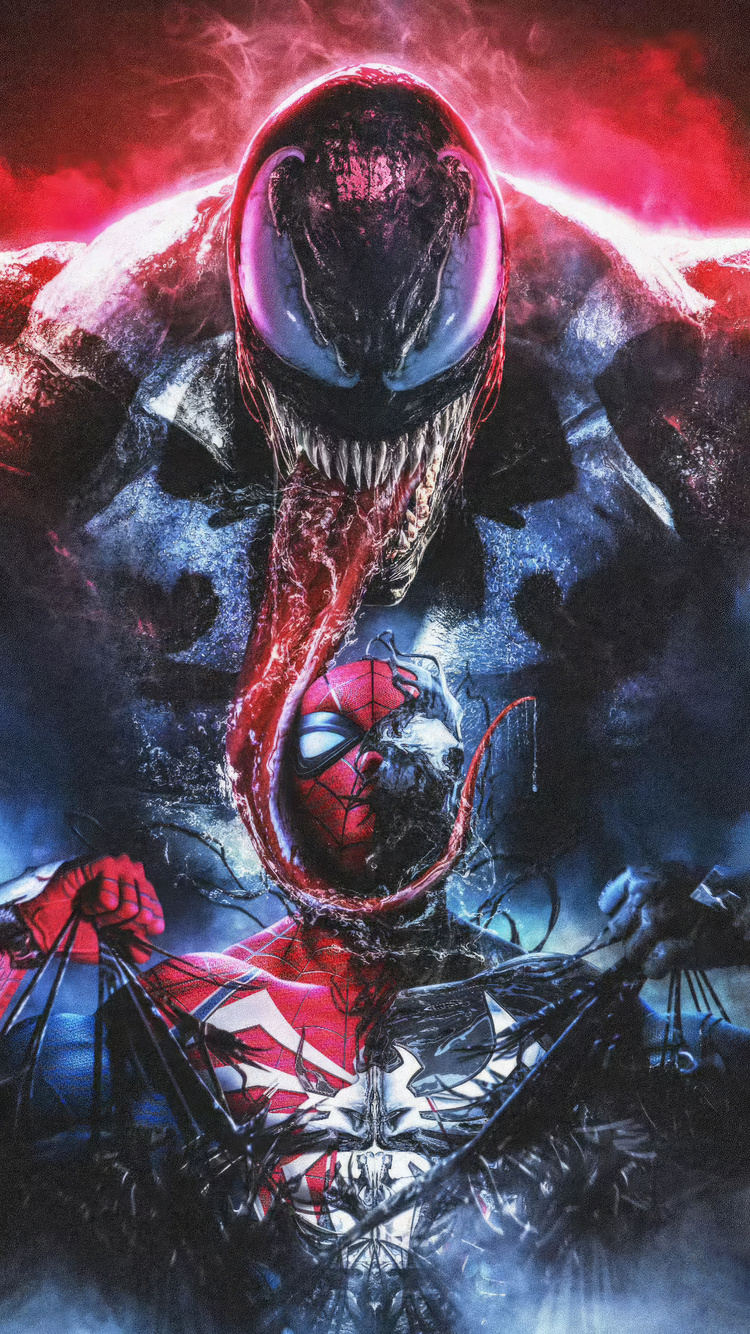 750x1334 Venom And Spiderman In Marvels Spider Man 2 iPhone 6, iPhone ...