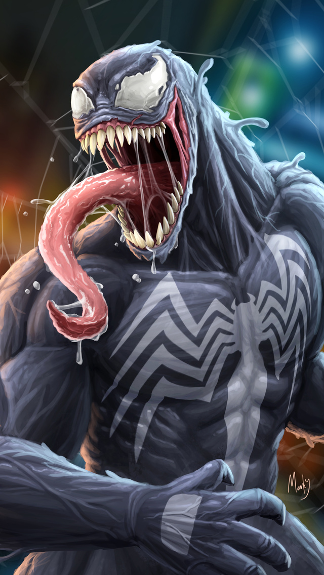 640x1136 Venom Closeup Face Artwork 4k iPhone 5,5c,5S,SE ,Ipod Touch HD ...