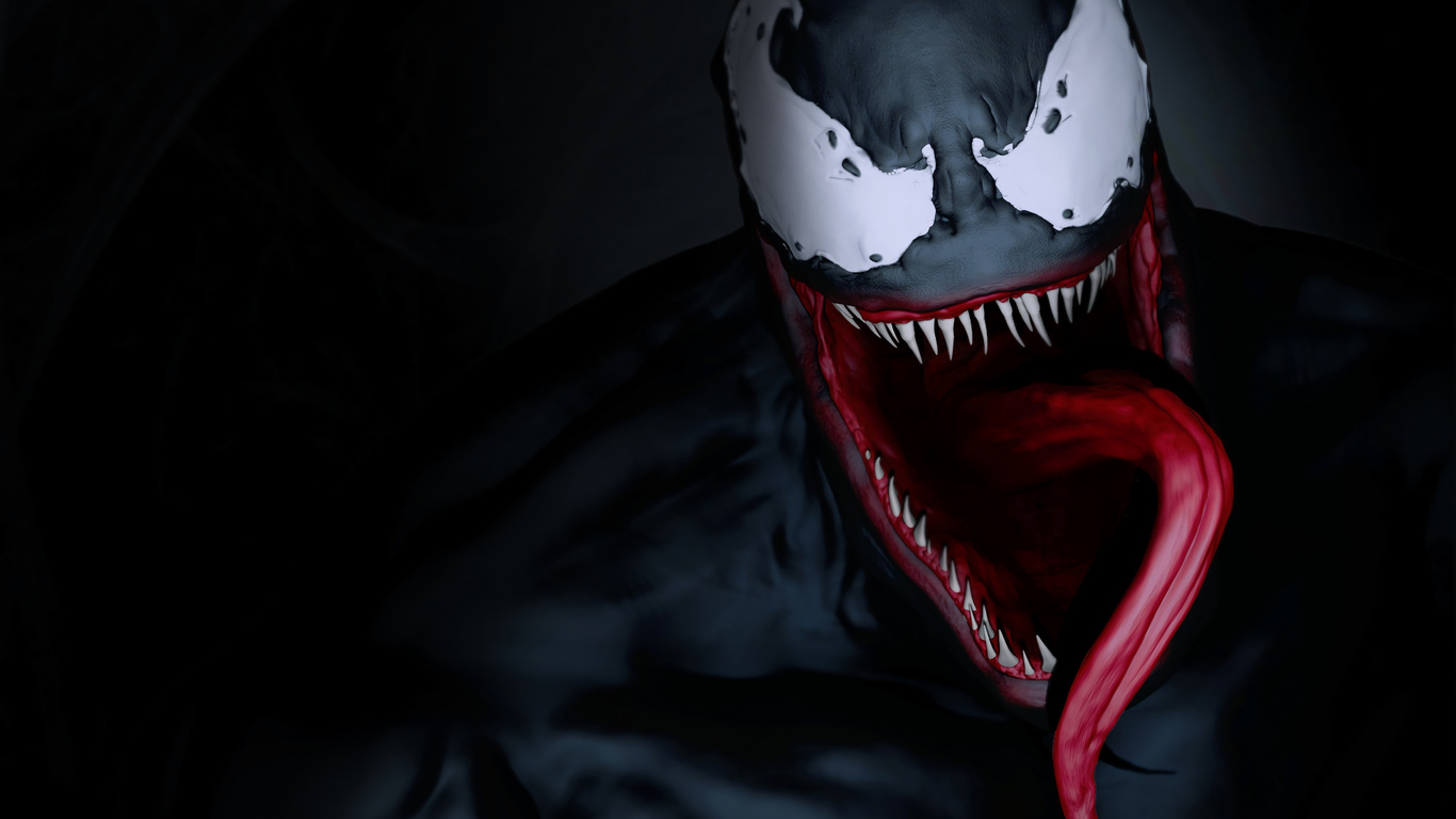 1366x768 Venom Face 1366x768 Resolution HD 4k Wallpapers, Images ...