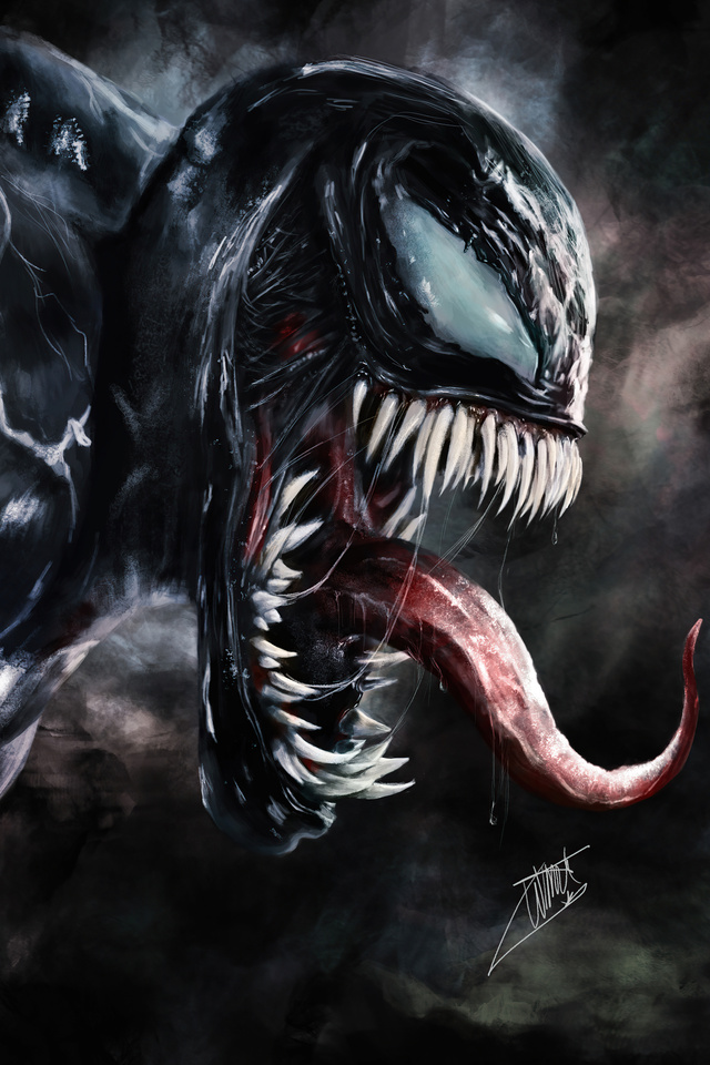 640x960 Venom Tongue iPhone 4, iPhone 4S HD 4k Wallpapers, Images ...