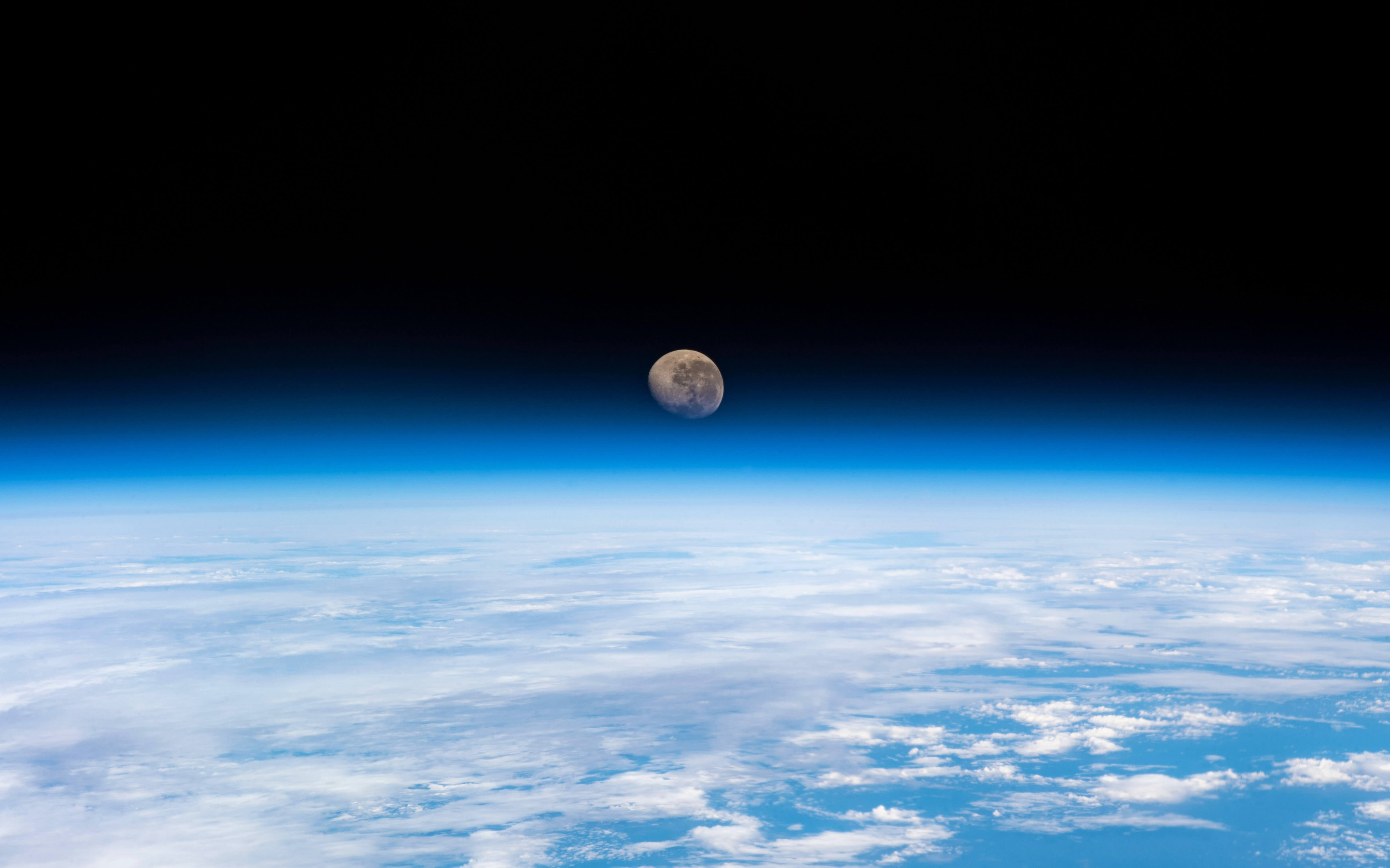 2880x1800 View Of Moon From The Iss Nasa Macbook Pro Retina ,HD 4k ...