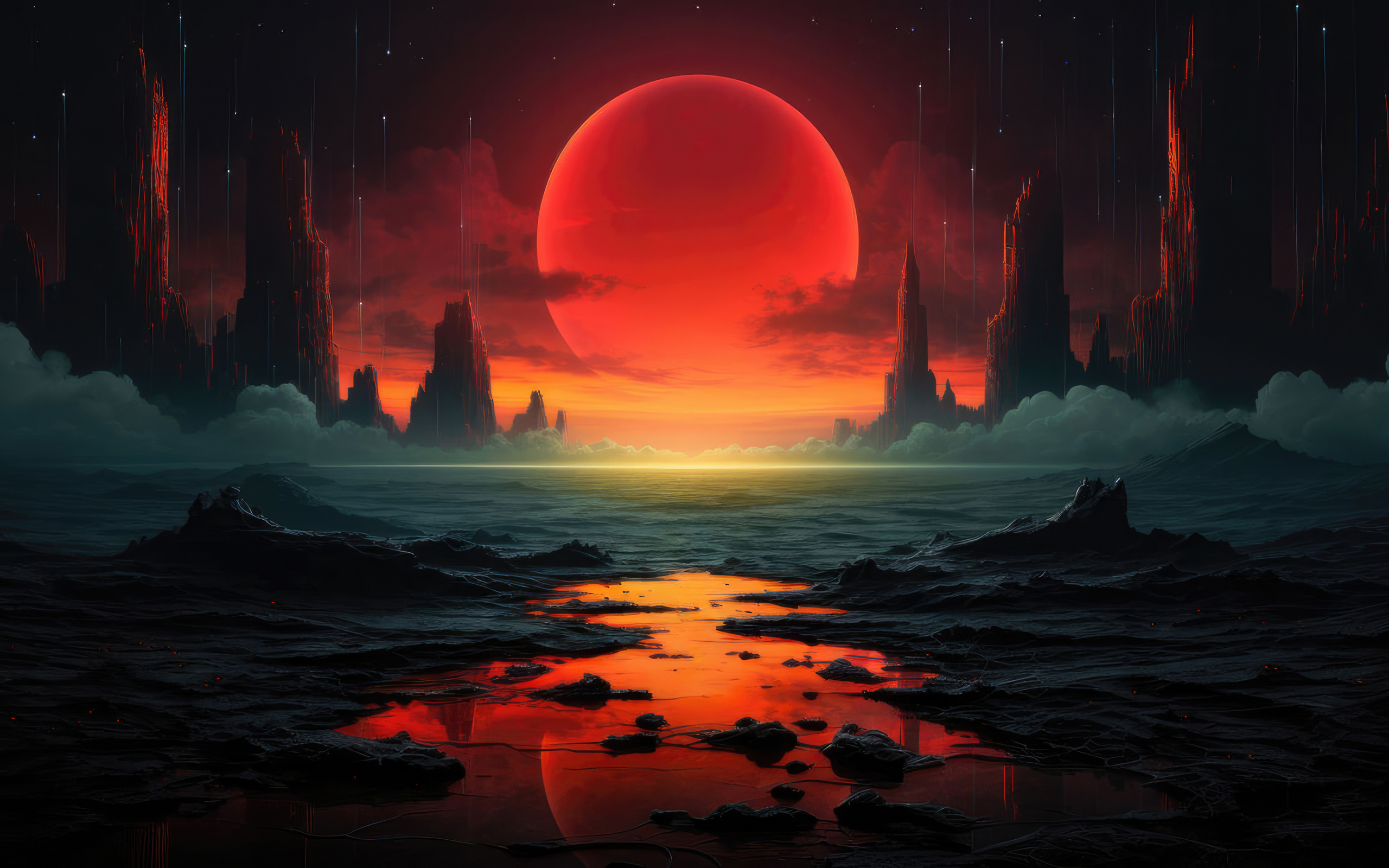 2560x1600 Vision Of The Red Sun Wallpaper,2560x1600 Resolution HD 4k